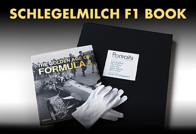 This very exclusive Rainer Schlegelmilch Golden Age of Formula One presentation box set features 5 Limited Edition fine art prints, each signed by the driver and photographer.