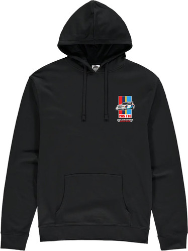 The 'Peugeot 205 T16' was the most succesful car in the Group B era, winning 16 rounds out of 26 entries and winning the manufacturer's title in 1985 and 1986.   This hoodie from the powersport gods collection is our tribute to an iconic Group B rally legend.
