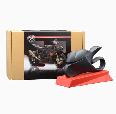 WTF Statuettes are designed to represent the TT’s newest and most exciting team of 2024 (Sister brand of BSB team - OMG Racing). Arriving at the TT with a bang they secured consistent top 10 finishes, a 4th place in the Senior TT race as well as 5th in the Superstock of 2024.