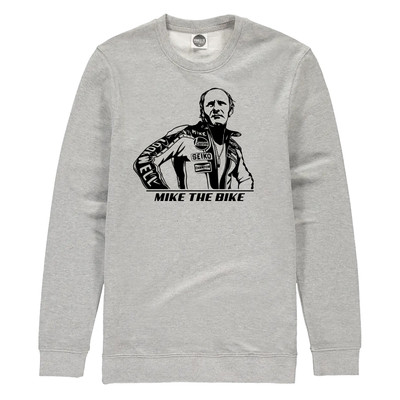 This sweatshirt in our 'Powersport Legends' range is our tribute to the late, great 'Mike the Bike' Hailwood.