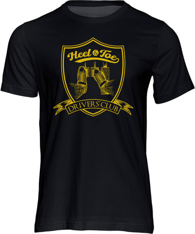 This stylish quality cotton t-shirt, cements your status as a member of the exclusive "Heel & Toe Drivers' Club", having shown your ability behind the wheel in being able to perfectly match the revs on every downshift, as each gear harmoniously slips into place.
