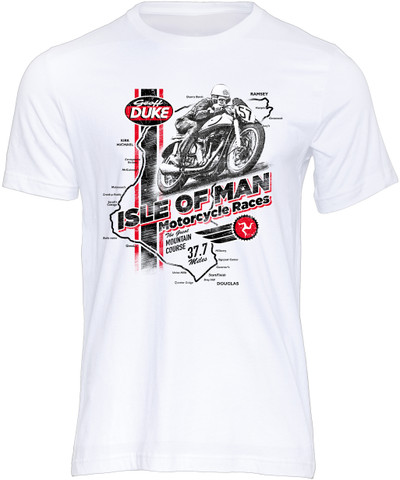 Isle of Man Road Races Geoff Duke T-Shirt