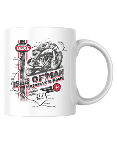 Isle of Man Road Races Geoff Duke Mug