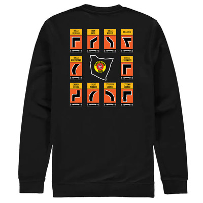 Now you can show off the awesome S100 course with this quality, print-on-demand, cotton sweatshirt from Powersport Legends.