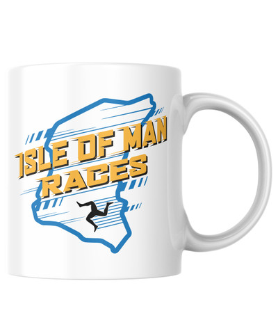 Isle of Man Course Map and 3 Legs Mug
