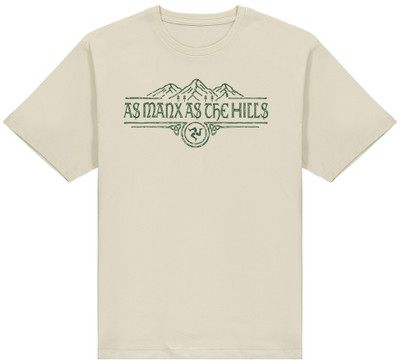 This is the perfect gift item for your favourite Manx friend or family member! Our Isle of Man, "As Manx As the Hills" t-shirt, is a tribute to the wonderful gem in the Irish Sea and its manx culture and people.