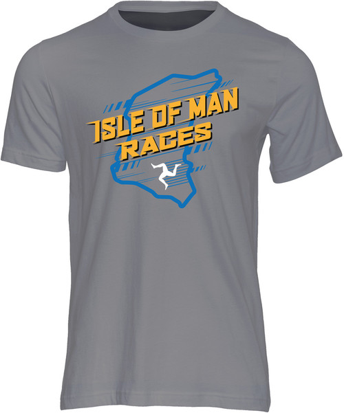 Isle of Man Course Map and 3 Legs T-Shirt Isle of Man Course Map and 3 Legs T-Shirt