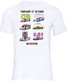 This t-shirt celebrates the 'Group C Icons' collection and is our tribute to some of the greatest World Sportscars of the 1980s and early 90s, including the Rothmans Porsche 956, Lancia XJR-9, Mercedes C9, Lancia LC2, Mazda 787B and the Peugeot 905.