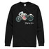 Our Slippery Sam sweatshirt pays tribute to this iconic bike and is a must have for any fan of the legendary machine and the great era of motorcycle racing that it thrived in.