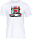 The Lancia Delta Integrale, the world's most successful rally car that won six world titles in six years.  This t-shirt is our tribute to one of the great 'Group A' rally legends.