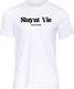 Raise a glass to Manx tradition with our "Slaynt Vie" T-shirt! Translating to "Good Health," this cherished Isle of Man Gaelic toast is the ultimate celebration of community, cheer, and island heritage.