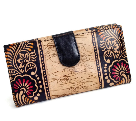 Black Batik wallet for women