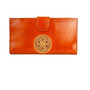  Leather Mandala wallet Orange