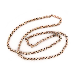 Antique Victorian 9K Gold Chain Antique Victorian 9K Gold Chain