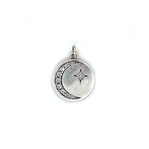Sumerian Crescent Moon and Star Charm Sumerian Crescent Moon and Star Charm
