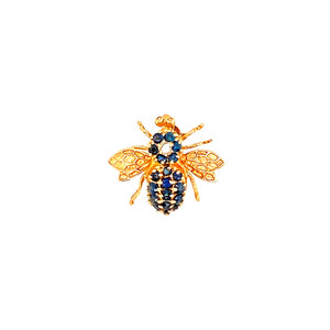 Twila Sapphire & Diamond Bee Brooch Twila Sapphire & Diamond Bee Brooch