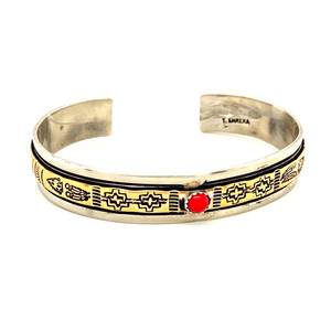 Arrows & Feathers Vintage Navajo Cuff