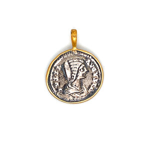 Faustina Roman Coin Charm