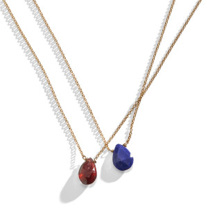 Floating Gemstone Delicate Layering Necklace