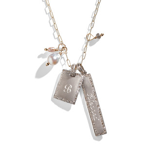 Diamond Arabesque Name Necklace