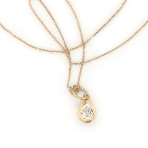 Ensconced Gold & Rosecut Diamond Charm Ensconced Gold & Rosecut Diamond Charm