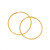 18K Hand Forged Gold Hoops