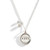 Jet Set Personalized Gold Rim Disc Necklace