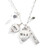 Caledonian Family Name Necklace in Sterling Silver.