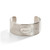 Cornelia Vintage Engraved Wide Cuff in Sterling Silver