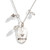 Rapture Personalized Charm Necklace in Sterling Silver.