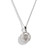 Modern Antique Sterling Silver Engraved Locket Necklace
