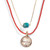 Bronze Titan Coral and Turquoise Necklace Set