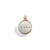 Chloe Personalized Name Disc with bronze rim and sterling silver center.