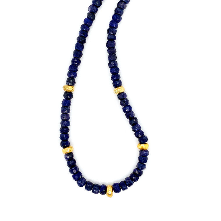 Sapphire Beaded Layering Necklace