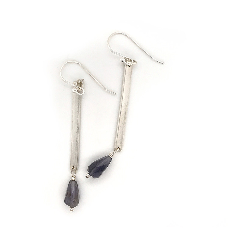 Summer Sky Iolite & Sterling Silver Earrings