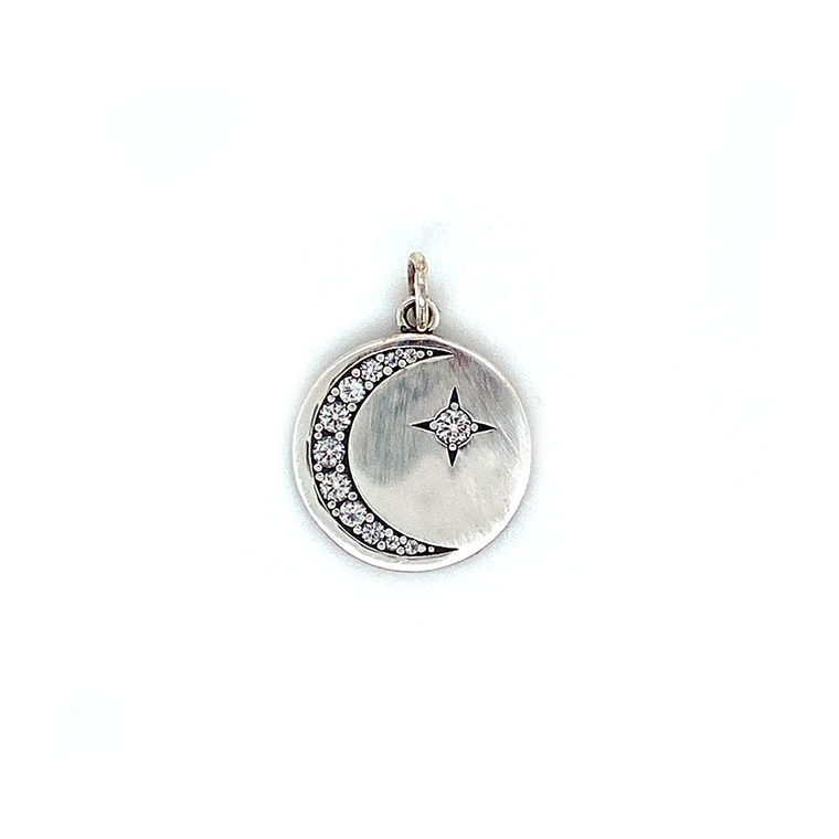 Sumerian Crescent Moon and Star Charm