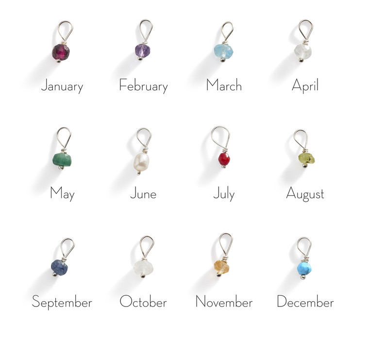 A La Carte Birthstone Stone Charms.