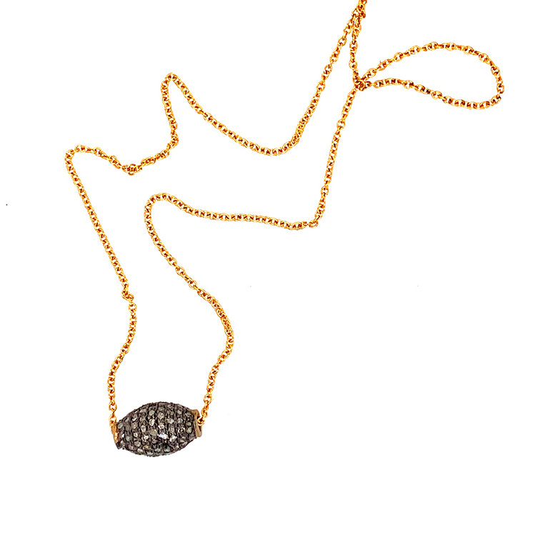 Diamond Pave Rolling Necklace