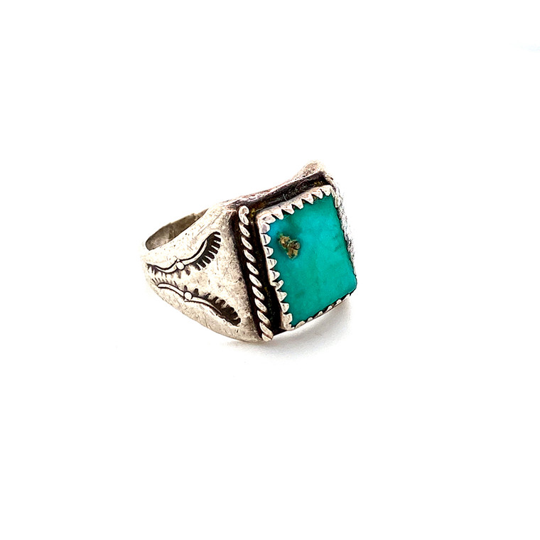 Open Highway Vintage Turquoise Ring
