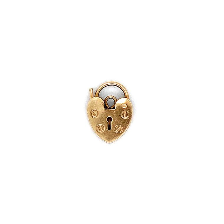 Vintage Heart Padlock Charm #76