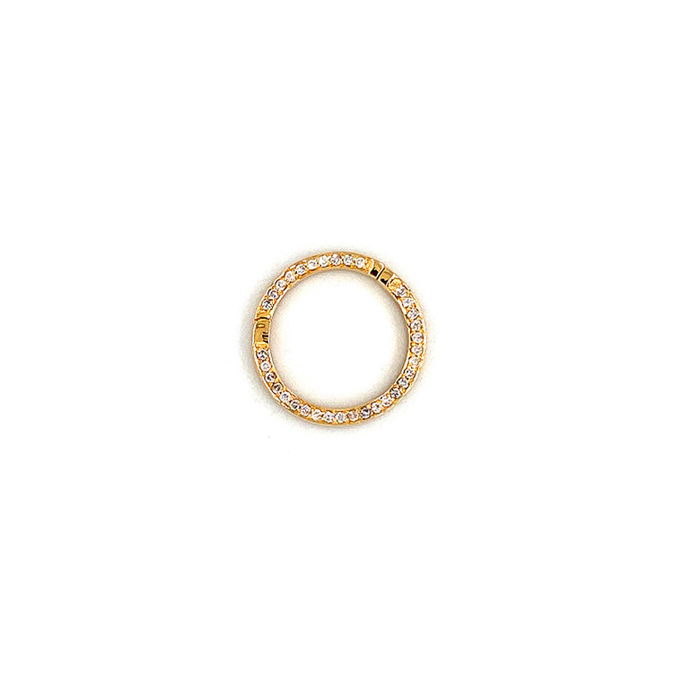 Gold & Diamond Round Chain and Charm Connector