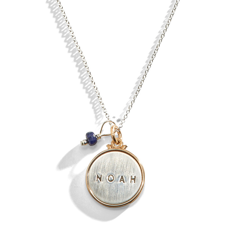 Chloe Simple Rimmed Charm Necklace