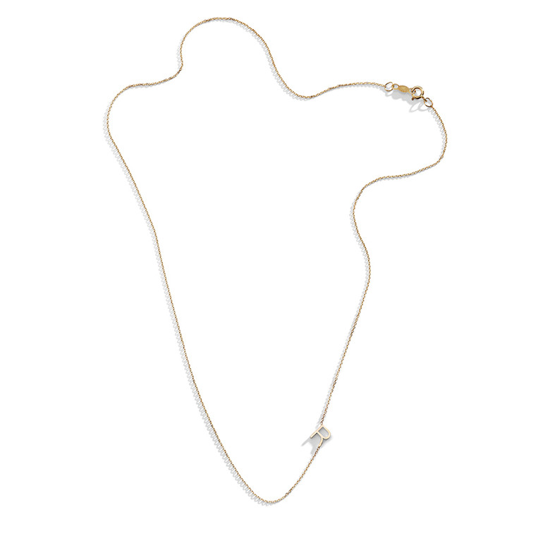 Delicate Off-Center Initial Necklace