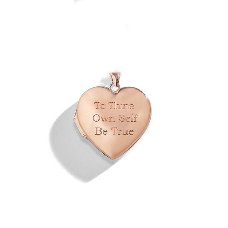 Personalized Rose Gold Locket