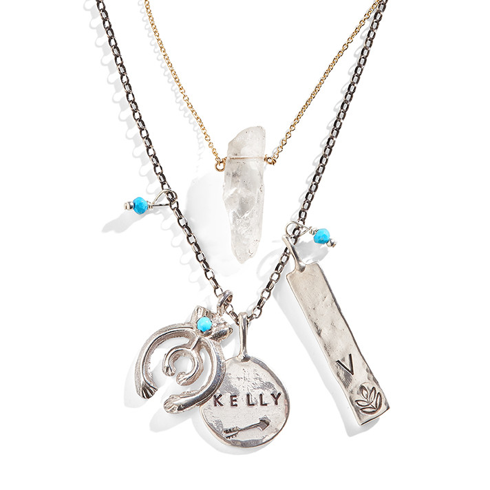 Astarte Turquoise Naja & Crystal Necklace Set