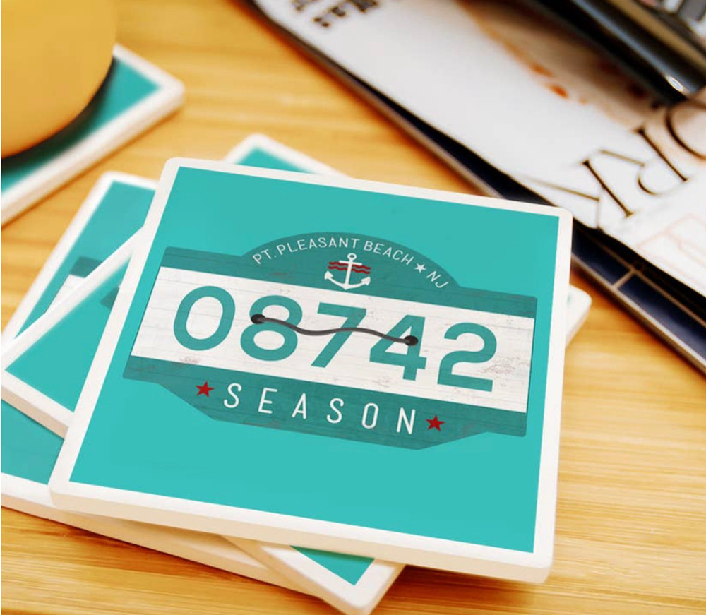 Point Pleasant Zip Code Stone Coaster Jersey4Sure