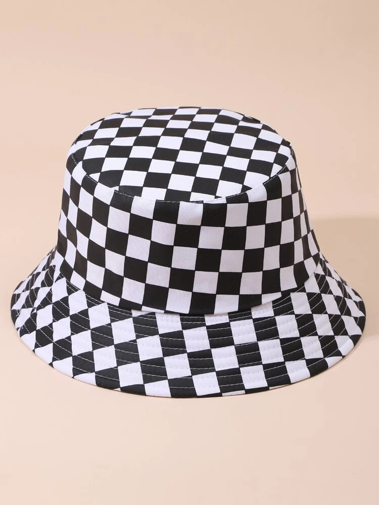 Checkered Bucket Hat - Jersey4Sure
