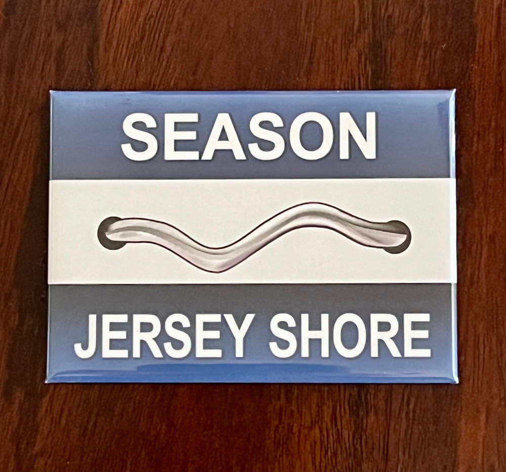 Jersey Shore Beach Badge Refrigerator Magnet 