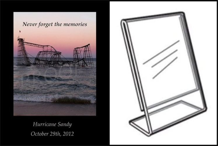 Rollercoaster Sunset w/ Acrylic Frame 8 x 10 Jersey4Sure