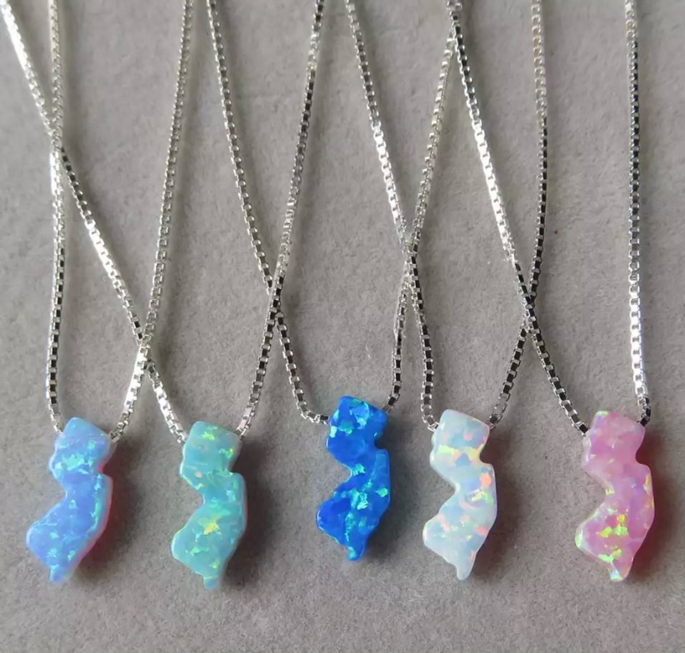  NJ State Opal Necklaces 